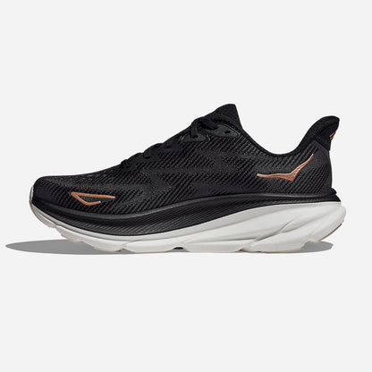 Women's Clifton 9 Black / Rose Gold Width B