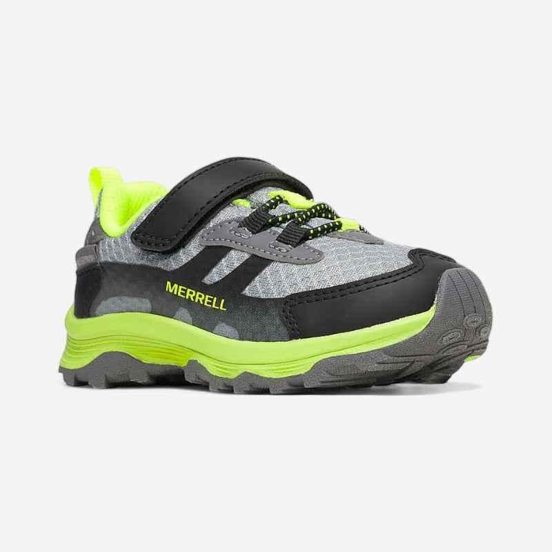 Kid's Moab Speed 2 Low A/C Waterproof Grey/Black/Citron