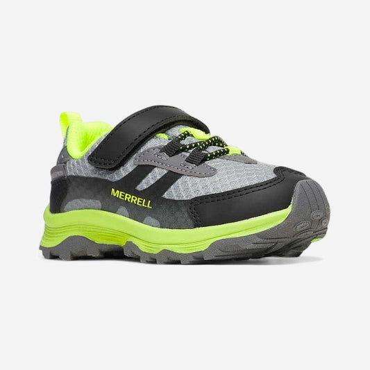 Kid's Moab Speed 2 Low A/C Waterproof Grey/Black/Citron