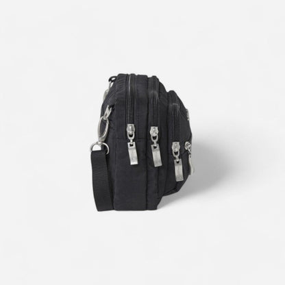 Triple Zip Bagg Black/Sand