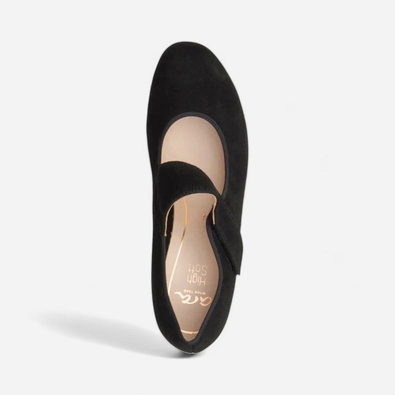 Calico 2 Black Kid Suede