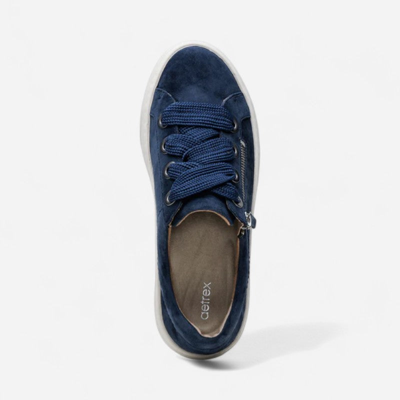 Aubrey Platform Lace Up Navy