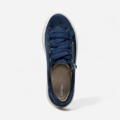 Aubrey Platform Lace Up Navy