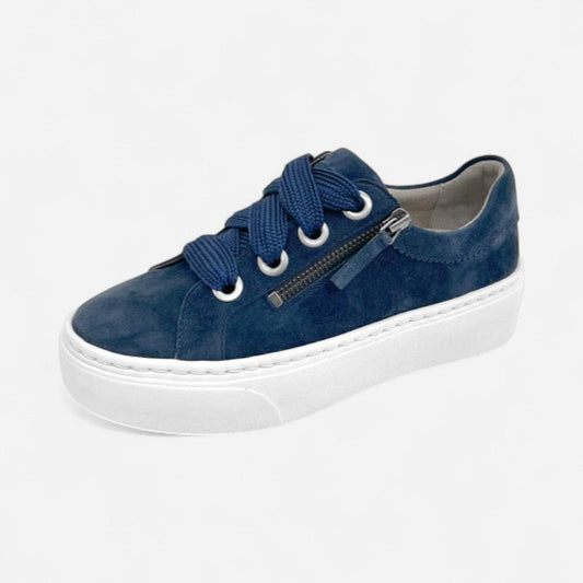 Aubrey Platform Lace Up Navy
