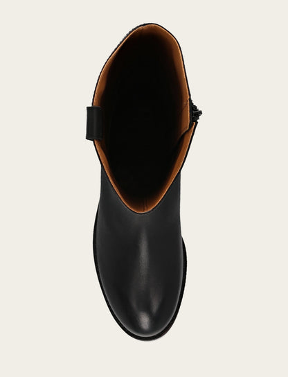 Melissa Button Tall Inside Zip Wide Calf