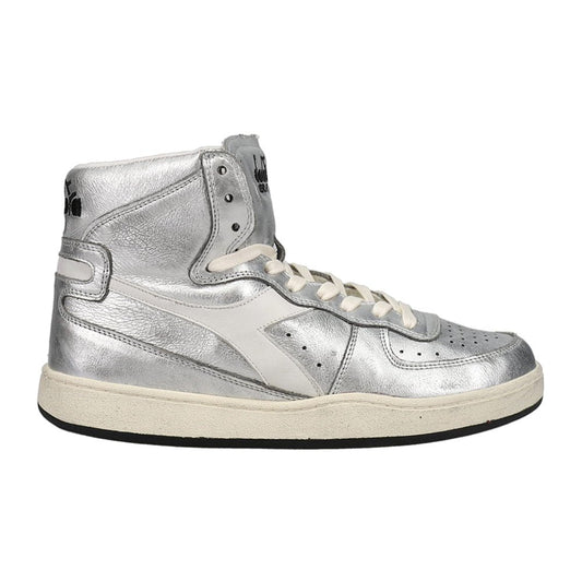 Mi Basket Metallic Used High Top Sneakers - SundialMi Basket Metallic Used High Top Sneakers