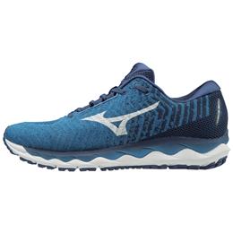 Mizuno Wave Sky Waveknit 3 Men's Running Campanula, Silver 411106.5G73 – product image
