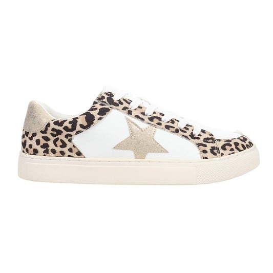 Obsessed Leopard Metallic Lace Up Sneakers - SundialObsessed Leopard Metallic Lace Up Sneakers