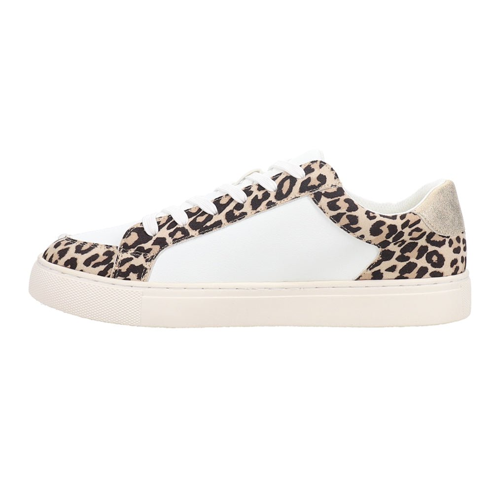 Obsessed Leopard Metallic Lace Up Sneakers - SundialObsessed Leopard Metallic Lace Up Sneakers