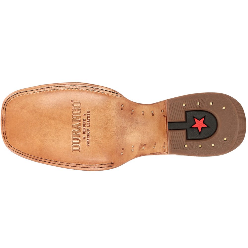 Premium Exotics Pirarucu Embroidered Square Toe Pull On Cowboy Boots - SundialPremium Exotics Pirarucu Embroidered Square Toe Pull On Cowboy Boots