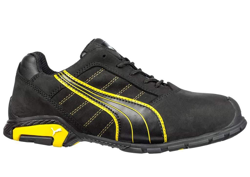 Puma Safety Men's Amsterdam ASTM SD Black Yellow – product image