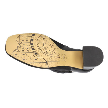 Quincy Square Toe Zippered Booties - SundialQuincy Square Toe Zippered Booties
