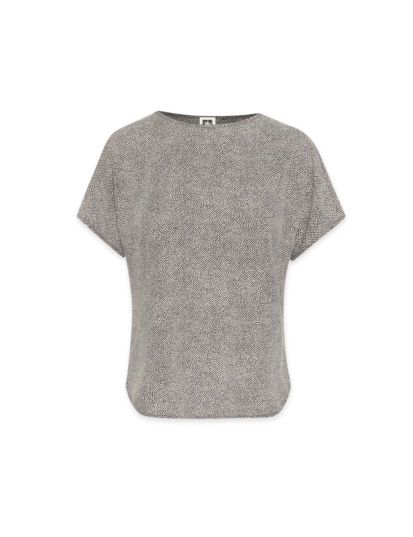 Petite Rambling Mini Dot Bateau Blouse