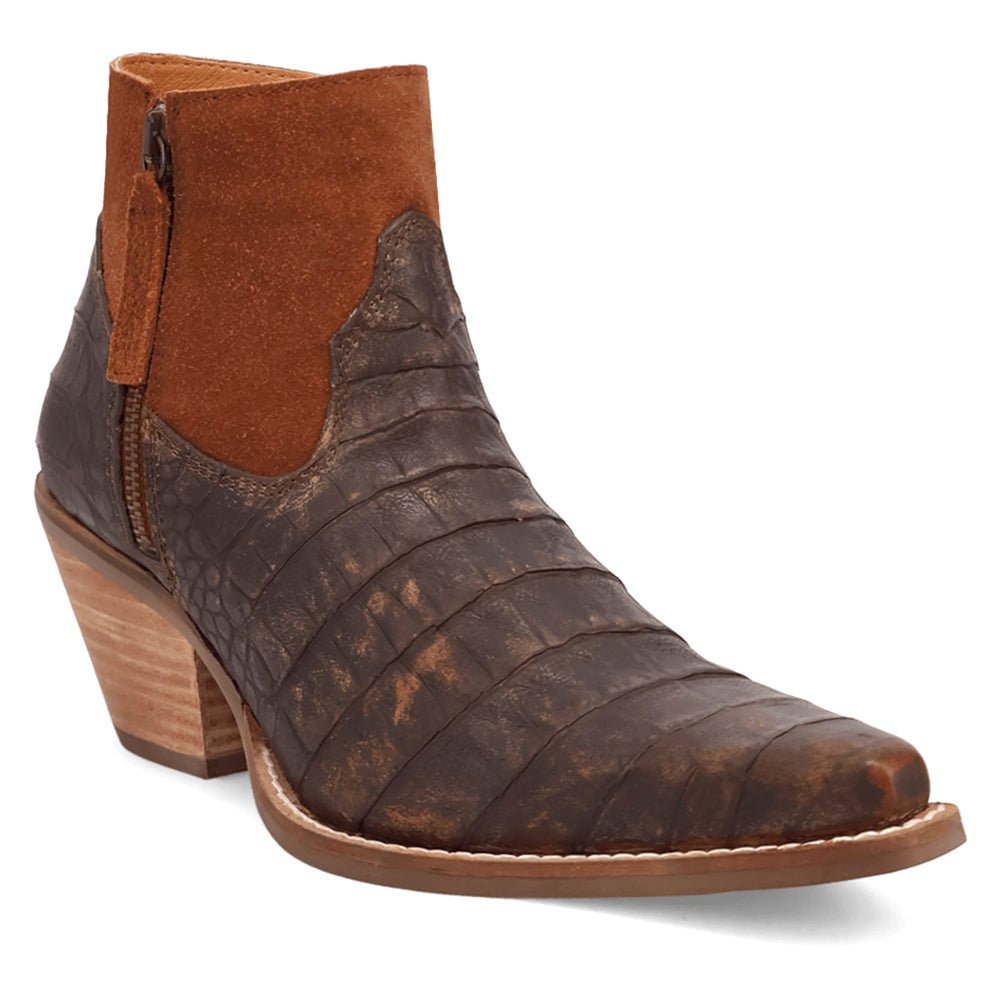 Ricki Croc Animal Print Snip Toe Zippered Cowboy Booties - SundialRicki Croc Animal Print Snip Toe Zippered Cowboy Booties