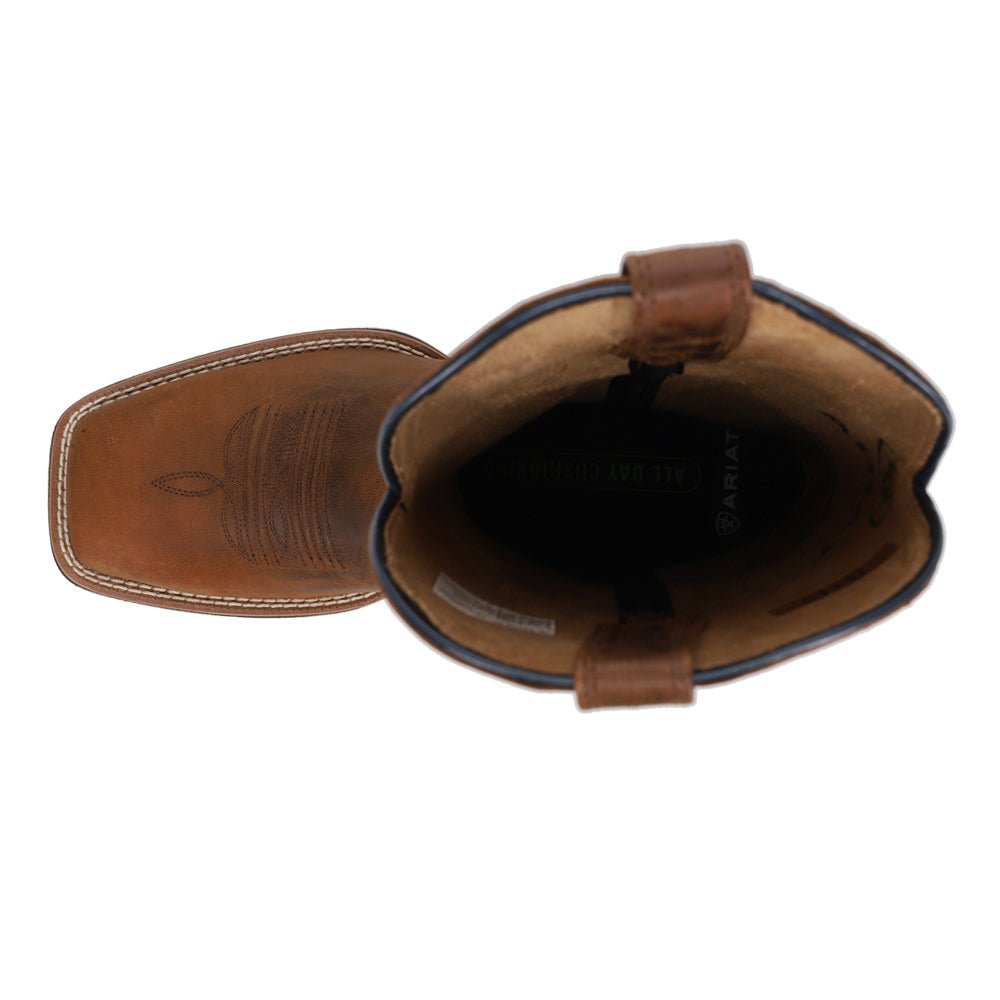 Ricochet Embroidered Square Toe Pull On Cowboy Boots - SundialRicochet Embroidered Square Toe Pull On Cowboy Boots