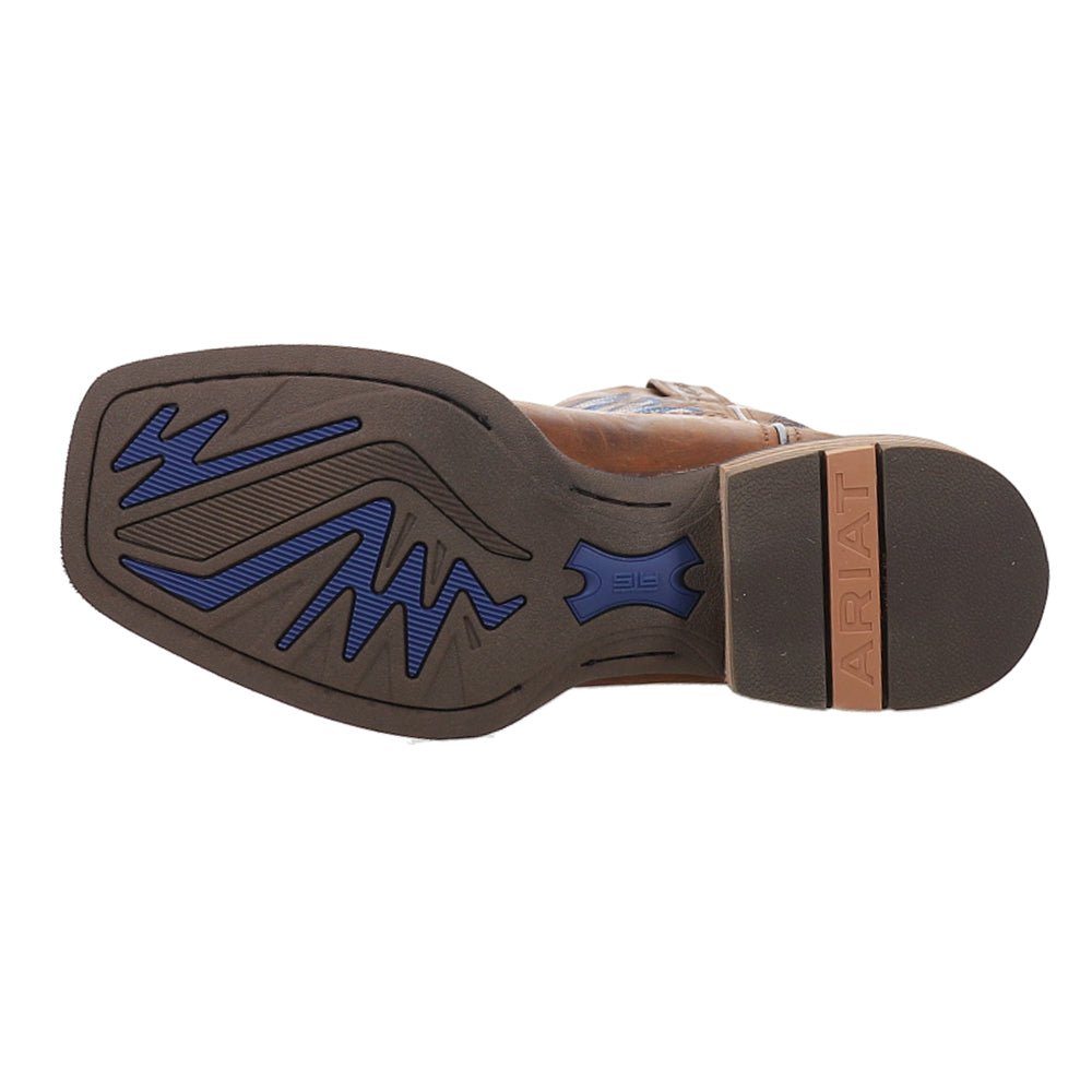 Ricochet Embroidered Square Toe Pull On Cowboy Boots - SundialRicochet Embroidered Square Toe Pull On Cowboy Boots