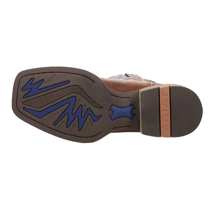 Ricochet Embroidered Square Toe Pull On Cowboy Boots - SundialRicochet Embroidered Square Toe Pull On Cowboy Boots