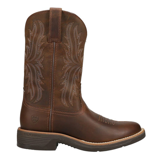Ridgeback Embroidered Square Toe Pull On Cowboy Boots - SundialRidgeback Embroidered Square Toe Pull On Cowboy Boots