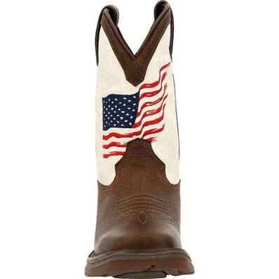 Durango Big Kids Lil' Rebel Distressed Flag Western Boots DBT0234Y