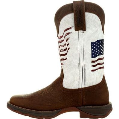 Durango Women's Lady Rebel™ Distressed Flag Embroidered Western Boot DRD0394