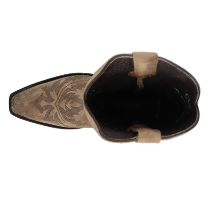 Ryman Embroidered Snip Toe Pull On Cowboy Boots - SundialRyman Embroidered Snip Toe Pull On Cowboy Boots