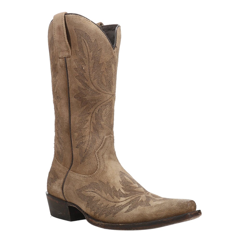 Ryman Embroidered Snip Toe Pull On Cowboy Boots - SundialRyman Embroidered Snip Toe Pull On Cowboy Boots