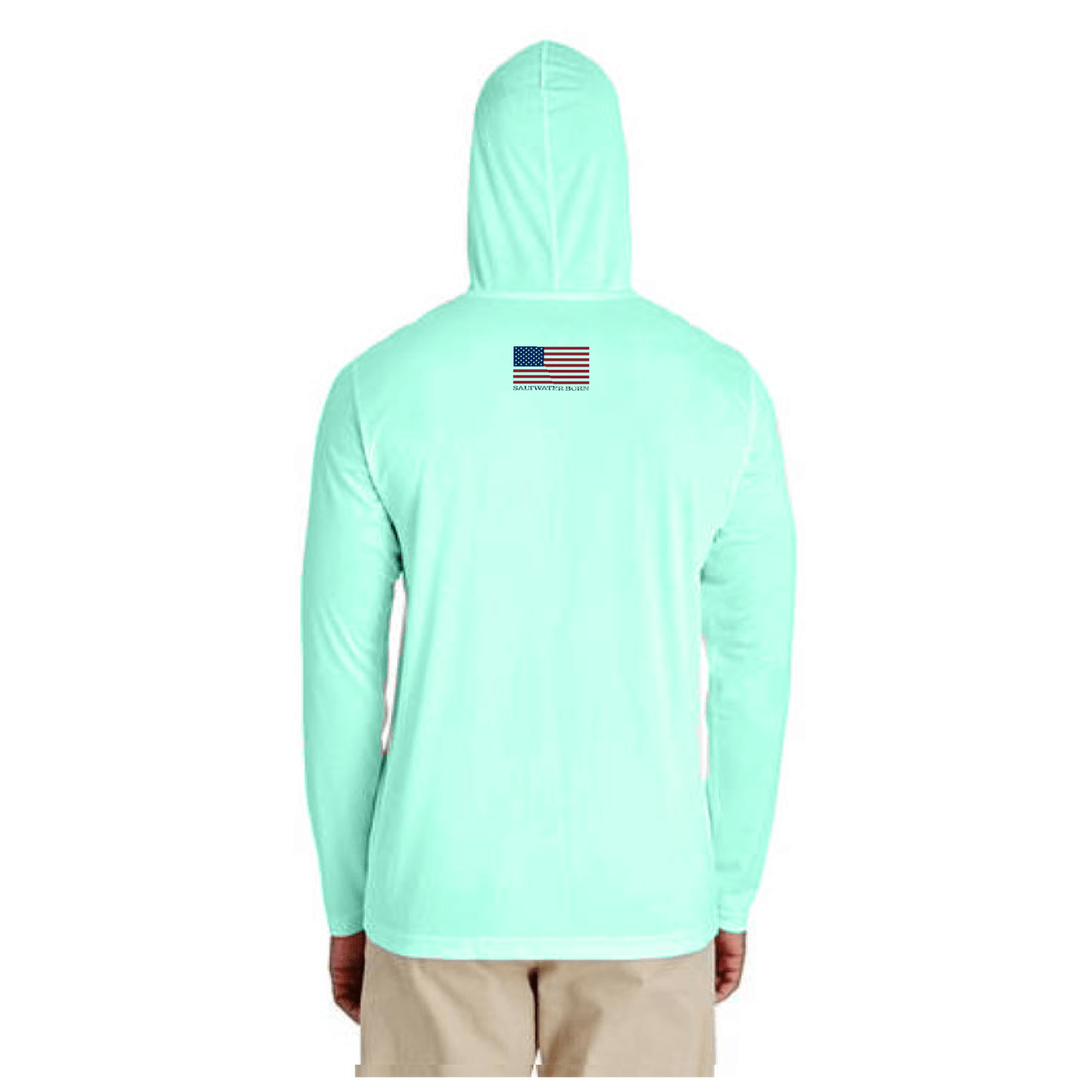 American Flag Long Sleeve UPF 50+ Dry-Fit Hoodie