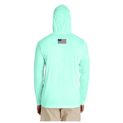 American Flag Long Sleeve UPF 50+ Dry-Fit Hoodie