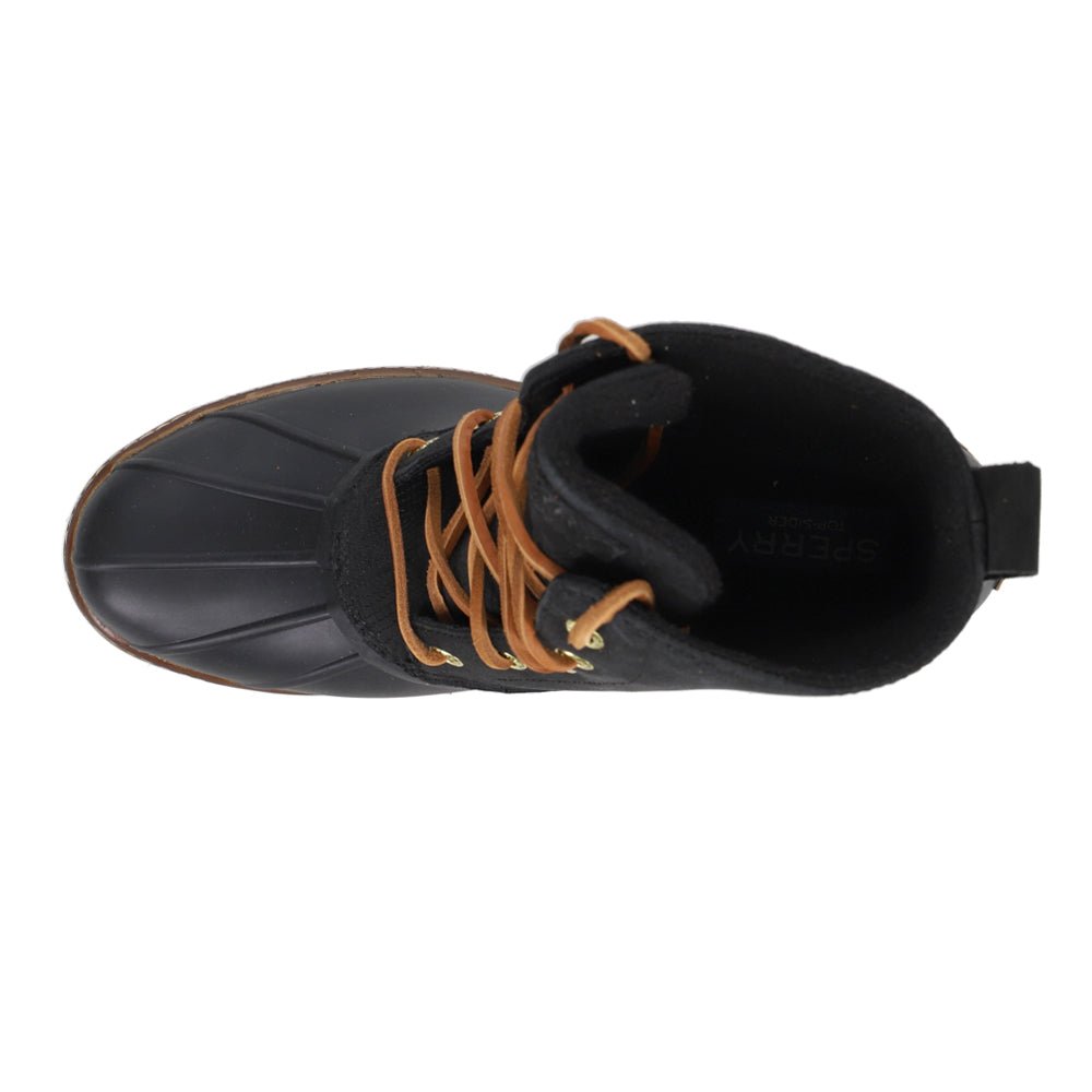 Saltwater Heel Embossed Round Toe Lace Up Boots - SundialSaltwater Heel Embossed Round Toe Lace Up Boots