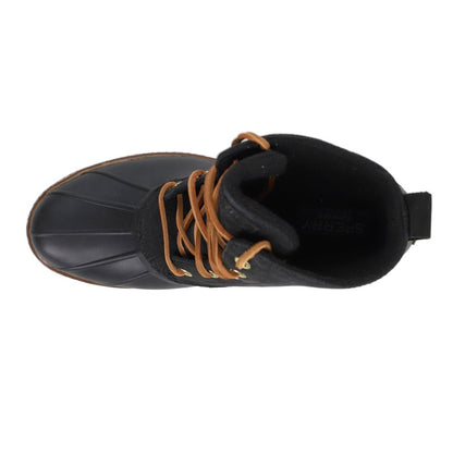 Saltwater Heel Embossed Round Toe Lace Up Boots - SundialSaltwater Heel Embossed Round Toe Lace Up Boots