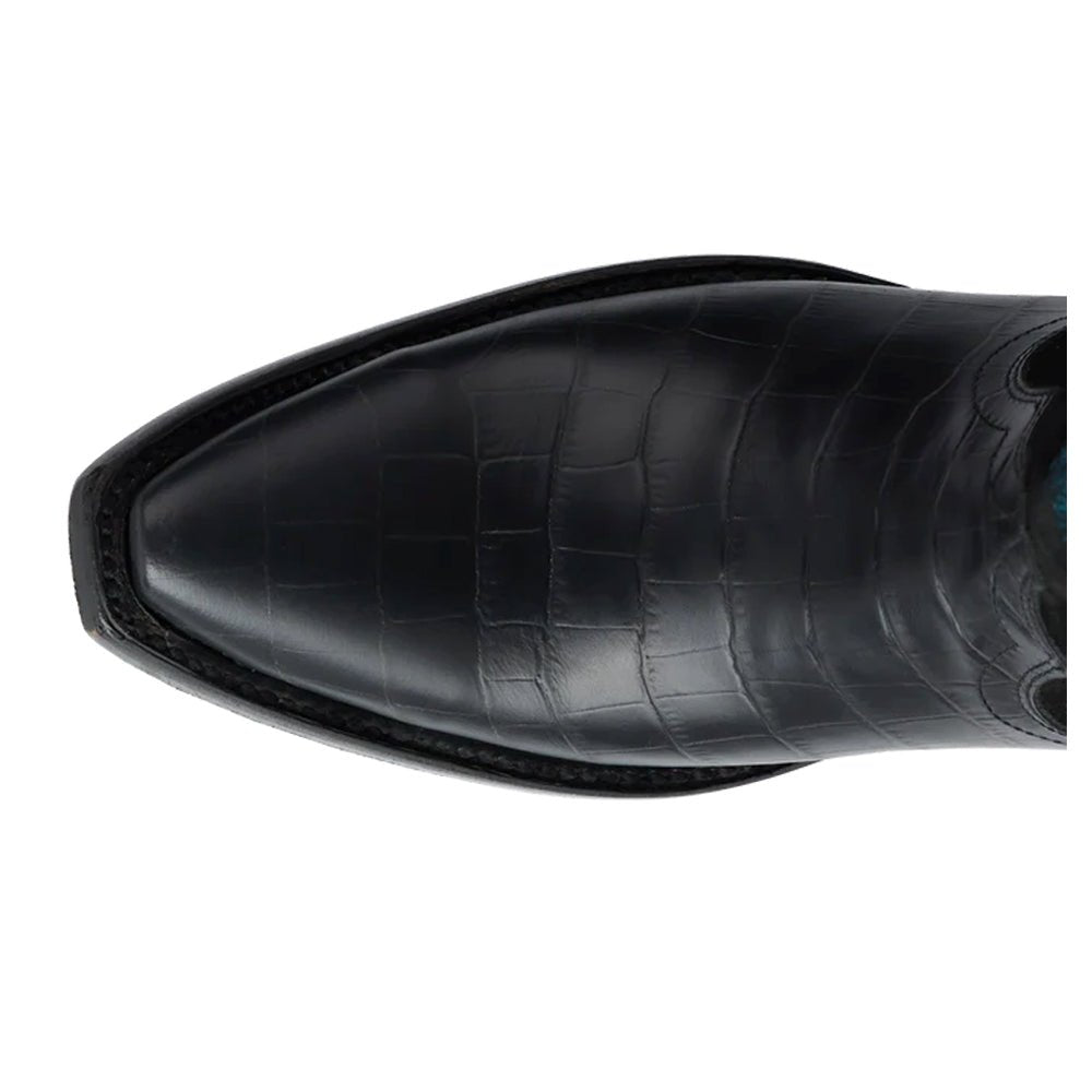 Skylight Croc Embossed Snip Toe Zippered Cowboy Boots - SundialSkylight Croc Embossed Snip Toe Zippered Cowboy Boots