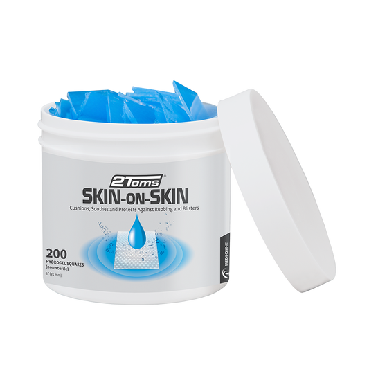2Toms® Skin-on-Skin® Hydrogel Pads, 1" Squares