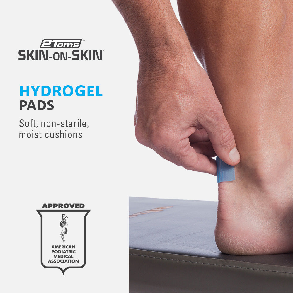 2Toms® Skin-on-Skin® Hydrogel Pads, 1" Squares