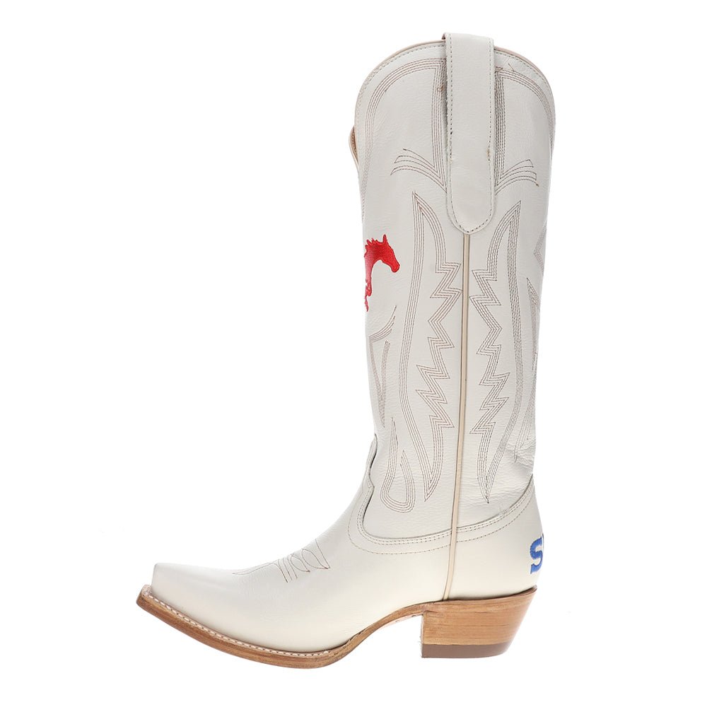 Southern Methodist University Gameday Embroidered Snip Toe Cowboy Boots - SundialSouthern Methodist University Gameday Embroidered Snip Toe Cowboy Boots