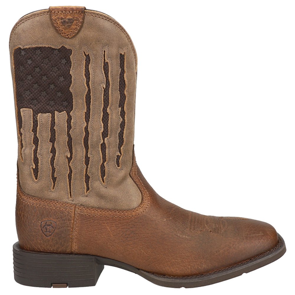Sport My Country Venttek Patriotic Tool Inlay Square Toe Pull On Cowboy Boots - SundialSport My Country Venttek Patriotic Tool Inlay Square Toe Pull On Cowboy Boots