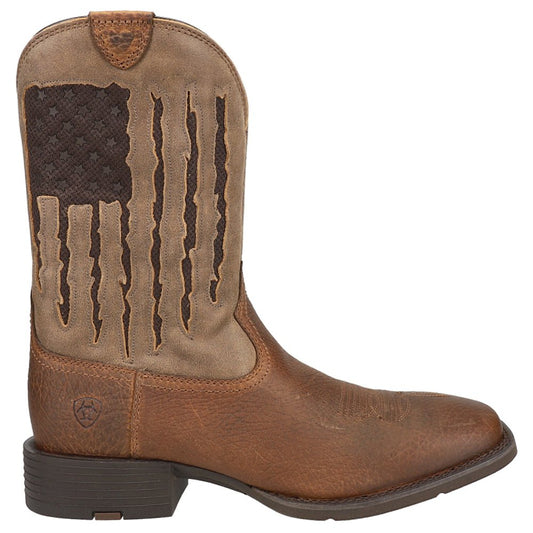 Sport My Country Venttek Patriotic Tool Inlay Square Toe Pull On Cowboy Boots - SundialSport My Country Venttek Patriotic Tool Inlay Square Toe Pull On Cowboy Boots