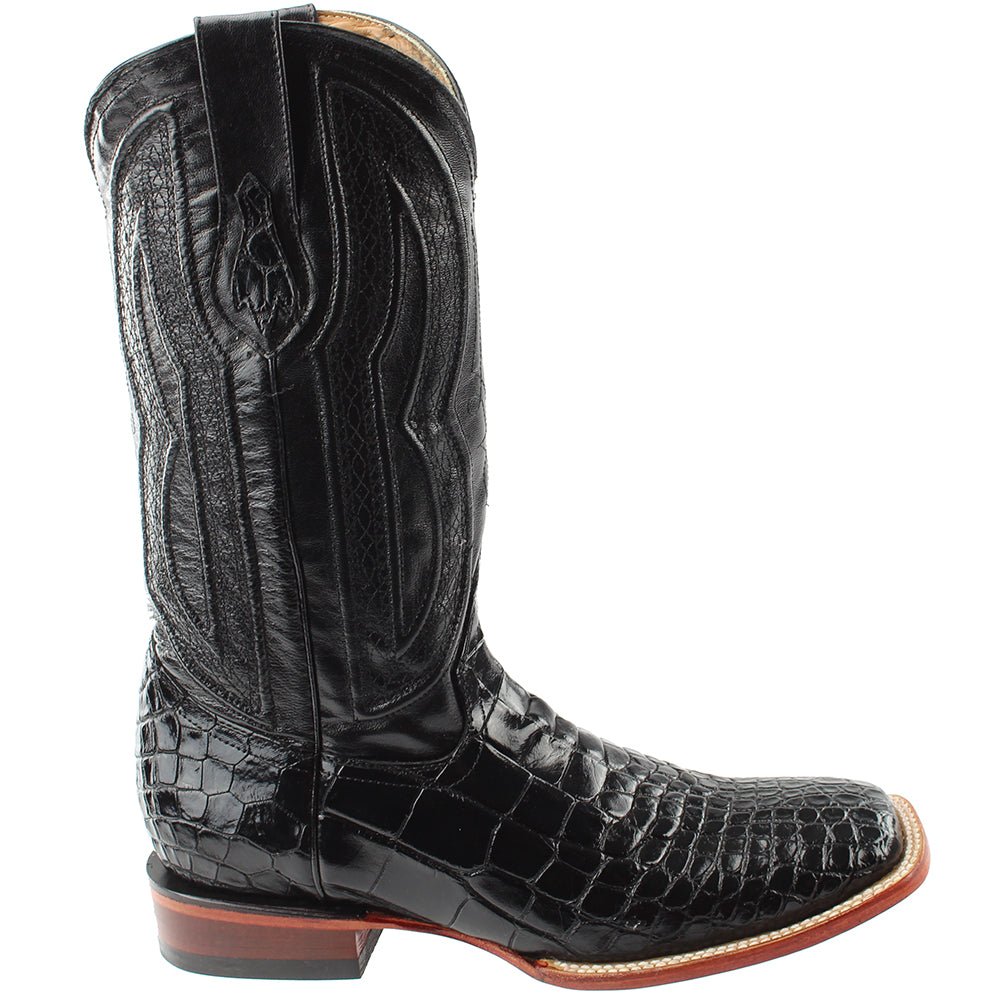 Stallion American Alligator Broad Square Toe Cowboy Boots - SundialStallion American Alligator Broad Square Toe Cowboy Boots