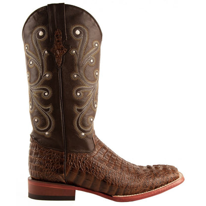 Stampede Croco Print Square Toe Cowboy Boots - SundialStampede Croco Print Square Toe Cowboy Boots