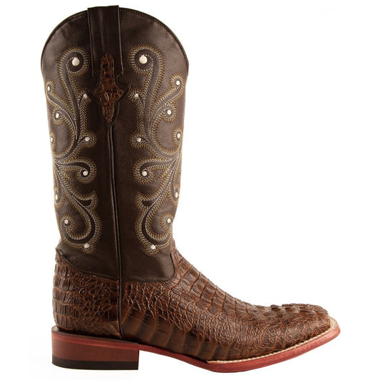 Stampede Croco Print Square Toe Cowboy Boots - SundialStampede Croco Print Square Toe Cowboy Boots