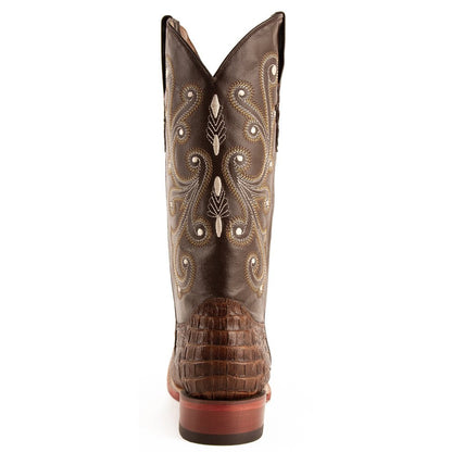 Stampede Croco Print Square Toe Cowboy Boots - SundialStampede Croco Print Square Toe Cowboy Boots