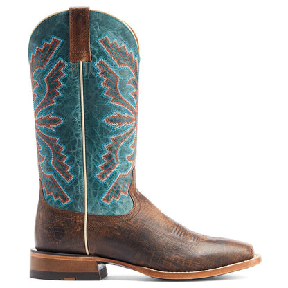 Sting Western Embroidered Square Toe Pull On Cowboy Boots - SundialSting Western Embroidered Square Toe Pull On Cowboy Boots