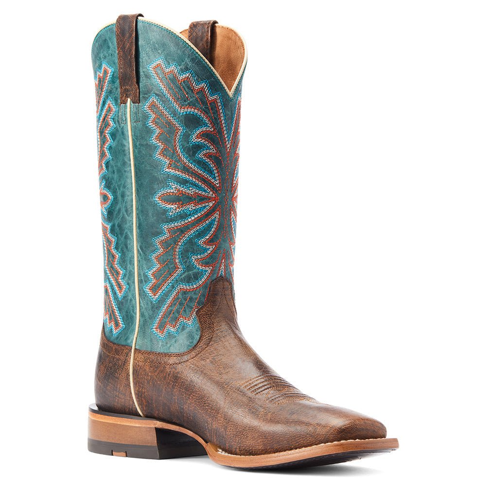 Sting Western Embroidered Square Toe Pull On Cowboy Boots - SundialSting Western Embroidered Square Toe Pull On Cowboy Boots