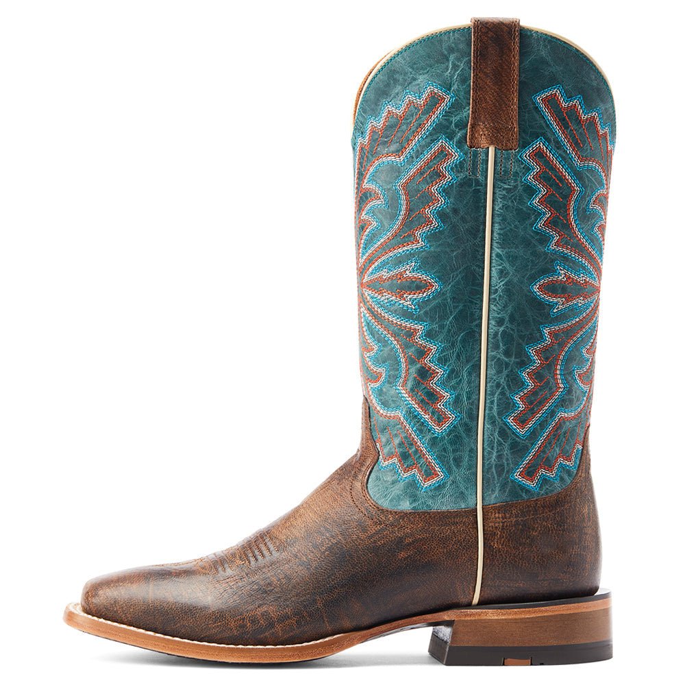 Sting Western Embroidered Square Toe Pull On Cowboy Boots - SundialSting Western Embroidered Square Toe Pull On Cowboy Boots