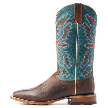 Sting Western Embroidered Square Toe Pull On Cowboy Boots - SundialSting Western Embroidered Square Toe Pull On Cowboy Boots