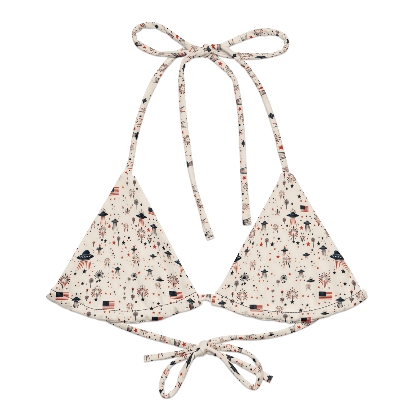Patriot Wings: A Familiar Celebration String Bikini Top