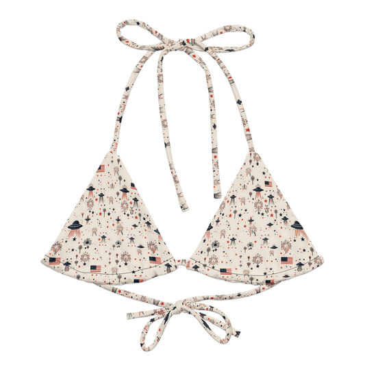 Patriot Wings: A Familiar Celebration String Bikini Top