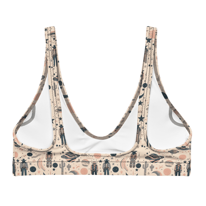 Cosmic Wrangler: Western Space Cowboy High-Waisted Bikini Top