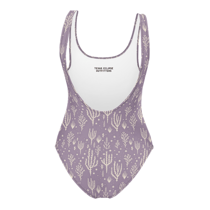 Ocotillo Sunrise: West Texas Blooms One-Piece Swimsuit