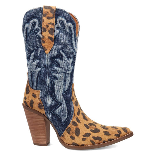 Tipsy Leopard Pointed Toe Cowboy Booties - SundialTipsy Leopard Pointed Toe Cowboy Booties