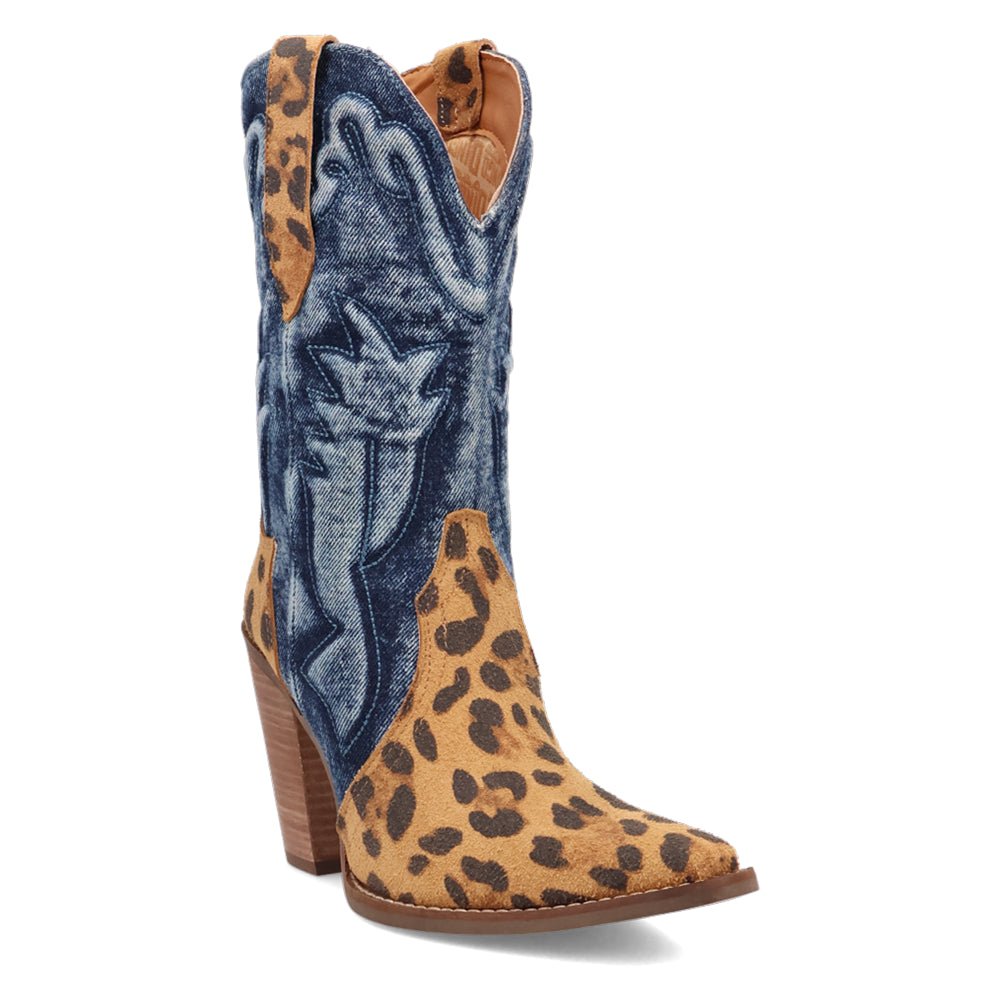 Tipsy Leopard Pointed Toe Cowboy Booties - SundialTipsy Leopard Pointed Toe Cowboy Booties